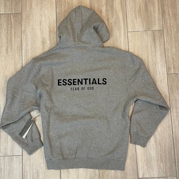 Essentials Fear of God Hoodie XL Dark Oatmeal NWT Pullover Sweatshirt Streetwear - Picture 2 of 11
